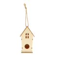 thumbnail image 2 of Casa de pájaros de natural inacabada para jardín exterior, colgante, casa para pájaros, de pájaros, alimentador de pájaros - 1 estilo 1 CUTICAT casas de aves, 2 of 8