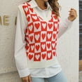 thumbnail image 4 of IROINNID Reduced Womens Sweater Sweater Vest V-Neck Pullover Sweater Print Loose Mid-Length Sleeveless Sexy Sweater Tank Tops, 4 of 6