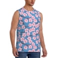 thumbnail image 2 of Balery Orchids Flowers Men's Sleeveless Muscle Shirts Workout Tank Top, Moisture Wicking, Odor Protection-X-Large, 2 of 8