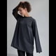thumbnail image 5 of Camisetas de Larga con Cuello Redondo Extragrande para Mujer, Blusas Básicas de Otoño, Ropa Informal de Entrenamiento Y2K. Gris M, 5 of 8
