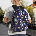 thumbnail image 6 of Fuzoiu Colorful Jellyfish Print School Backpack for Teens,Large Bookbag,Lightweight Laptop Bag for Travel, Work, School & Outdoor Adventures, 6 of 6