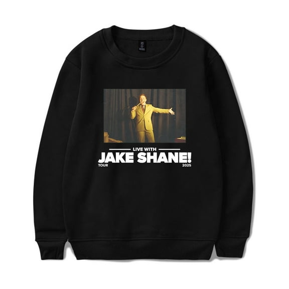 Jake Shane Tour 2025 Merch Long Sleeve Crewneck Sweatshirt For Men/Women Unsiex Fashion Streetwear Top