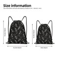 thumbnail image 2 of Fotbe Happy Skeletons Dancing Bolsa Mochila con Cordón Estampada, Bolsa de Gimnasio Deportiva, Bolsa Cinch, Bolsa con Cordón para Hombres y Mujeres-Small, 2 of 6