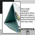 thumbnail image 4 of Impeckable Bird Toys 4000 Small Classic Hanging Hut Cozy Cotton and Fleece Cage Accessory for Small Birds Handcrafted in Florida for Budgies, Cockatiels, Parakeets, Lovebirds, and More, 4 of 8