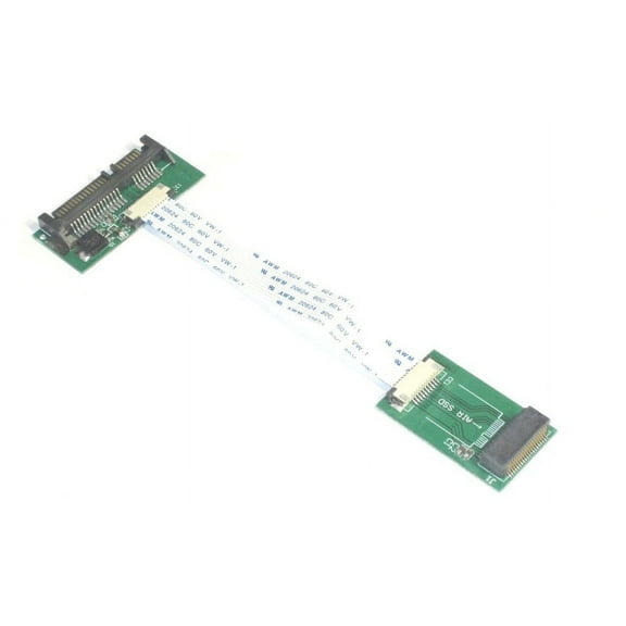SSD to SATA 22 Pin Flexible LIF Adapter Compatible with an Air SSD - Straight