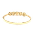 thumbnail image 4 of 1.6 TCW Solid 18 Kt Yellow Gold SI Clarity HI Color Pave Diamond Bangle Bracelet, 4 of 5