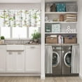thumbnail image 5 of LALILO Kitchen Curtain Valance Colorful Flower Floral With Rod Pocket Window Curtain 52"x 18" Set of 2, 5 of 5