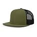 thumbnail image 3 of Richardson Wool Blend Flat Bill Trucker Cap, One Size, Loden-Black, 3 of 4