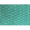 thumbnail image 1 of Ahgly Company Indoor Rectangle Oriental Turquoise Blue Industrial Area Rugs, 2' x 4', 1 of 4