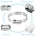 thumbnail image 4 of Abrazadera de manguera Uxcell, ajustable de acero inoxidable de 1 4/7" a 2 1/2" para mangueras de combustible, paquete de 25, 4 of 7