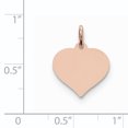 thumbnail image 3 of 14K Rose Gold Heart Disc Charm, 3 of 3