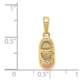 thumbnail image 3 of 14k Two-tone Shoe Charm in 14k Yellow and White Gold, 3 of 3