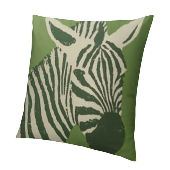 Chinoiserie Style Cushion Cover Tiger Print Sage Green Decorative Pillow Covers Zebra Animal Print Throw Pillow