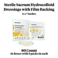 thumbnail image 2 of McKesson Hydrocolloid Dressings, Sacral, Film Back - Sterile, 6 in x 7 in, 5 Count, 16 Packs, 80 Total, 2 of 9