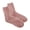 Pink, variant on Jamicy Crew Socks for Women Soft Solid Color Mid-Cut Socks for Women Winter Thickened Warmth Home Warmth New Year Socks
