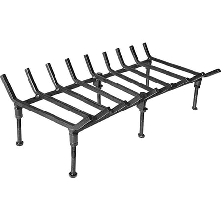 

TAFIEDA Fireplace Grate. 30 Inches Heavy Duty Solid Steel Fireplace Log Holder. Upgrade Adjustable Fireplace Grate 6 Sol
