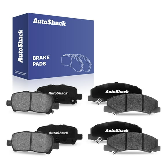 AutoShack Front & Rear Ceramic Brake Pad Set | Replacement for 2010-2013 Chevrolet Impala 2014-2016 Chevrolet Impala Limited | 8-PC