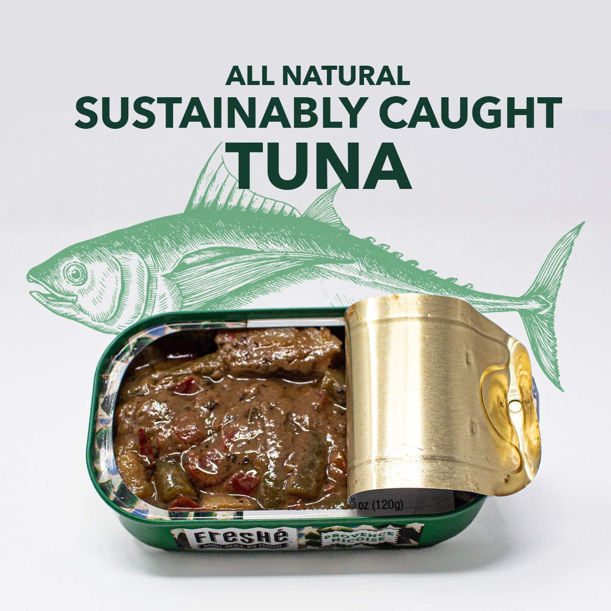 Freshé Gourmet Canned Tuna (Provence Nicoise, 10 Pack of 4.25 oz. Tins) Contains Fish