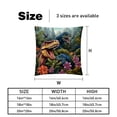 thumbnail image 5 of Dinosaur Velvet Throw Pillow Covers Set of 2 | Unique Patterns in 16x16, 18x18, 20x20 Inches |for Home Decor and Gifts | Includes Pillow Inserts | Throw Pillow Inserts Included, 5 of 6