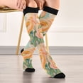 thumbnail image 5 of FORMRS Womens Knee High Socks Casual Long Thick Travel Daily Wear, 1 Pair, Abstract Floral Art, 5 of 6