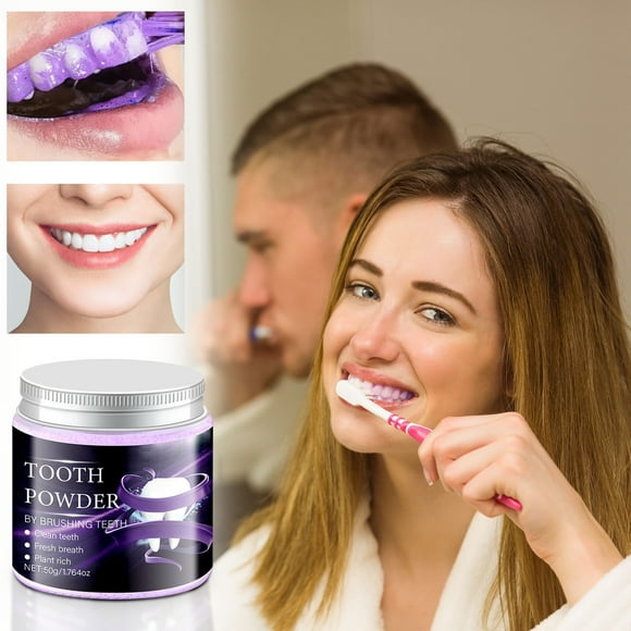 Multicolor Tooth Powder For Fresh Breath 50G Natural Teeth Whitening Formula Gum Protection Dental Care Product Removes Stains And Bad Breath Gentle Enamel Safe 0.33Lb