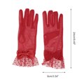 thumbnail image 3 of Unique Bargains 1 Pair Sunblock Mittens Fashion Mesh Bow Sun Block Driving Gloves for Women Red, 3 of 5
