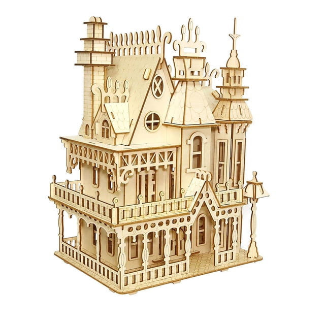 Kit de maquetas 3D Puzzle House CUTEROOM Fantasy Villa para adultos