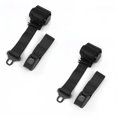 thumbnail image 1 of Standard 2 Point Black Retractable Bucket Seat Belt Kit with 2 Belts for 1960-1969 Chevy Corvair, 1 of 1