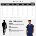 thumbnail image 6 of VIAOLI Scrubs for Men Set – V-Neck Top & Straight Leg Pants Stretch Nursing Uniform Set with Adjustable Waistband and Multiple Pockets, 10 Colors, 6 of 6