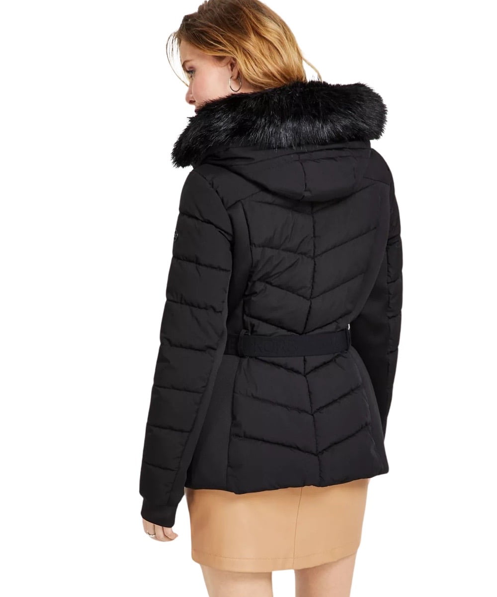 Michael Kors Women's Black Hooded Puffer Coat Jacket Togo Ubuy