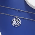 thumbnail image 3 of EUEAVAN Silver Celtic Knot Pendant Necklace Stainless Steel Jewelry, 3 of 5
