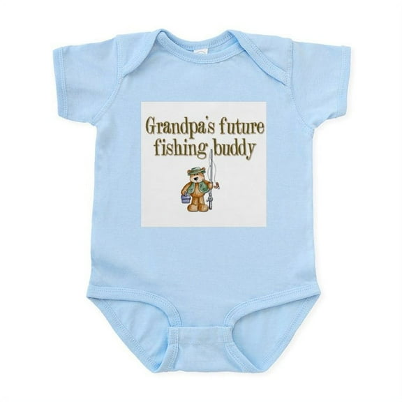 CafePress - Grandpa's Future Fishing Buddy Infant Creeper - Baby Light Bodysuit, Size Newborn - 24 Months