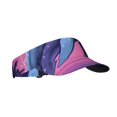 thumbnail image 2 of Yiaed Hawaiian Beach Dolphin Print Sport Sun Visor Hats Adjustable Empty Top Baseball Cap Cotton Ball Caps for Women and Men, 2 of 5