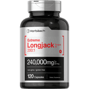 Longjack Tongkat Ali Extract | 240,000 mg | 120 Capsules | by Horbaach