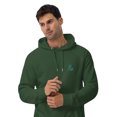 thumbnail image 2 of Just Roam. Seeker Organic Cotton Raglan Hoodie Bottle Green - 3XL, 2 of 3