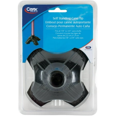 Carex Self Standing Cane Tip 1 ea (Pack of 4)