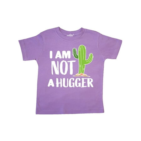 

Inktastic I am Not a Hugger with Cactus Gift Toddler Boy or Toddler Girl T-Shirt