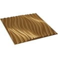 thumbnail image 6 of Ekena Millwork 19 5/8"W x 19 5/8"H Billow EnduraWall Decorative 3D Wall Panel, Bright Coat Gold (12-Pack for 32.04 Sq. Ft.), 6 of 6