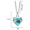 thumbnail image 2 of Cremation Memorial Keepsake Urn Pendant Necklace with Gift Box, 2 of 3