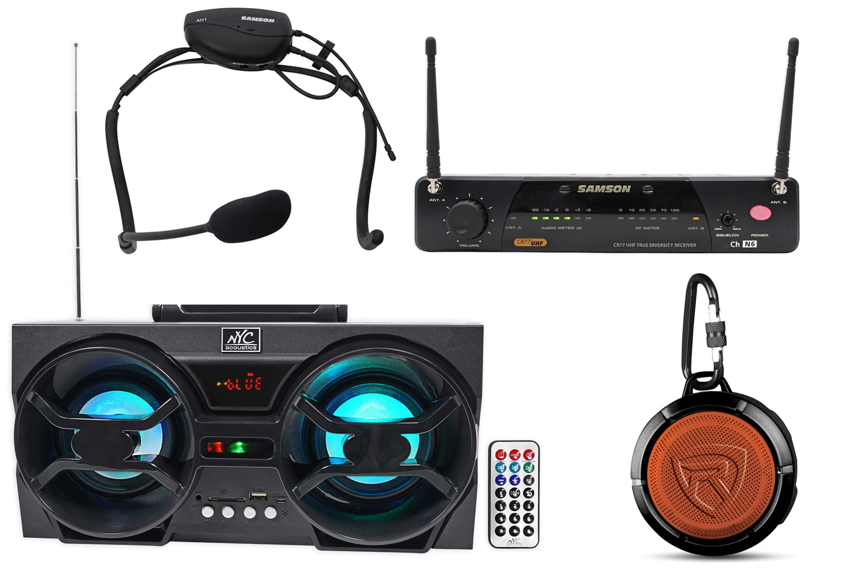 Samson Airline 77 Wireless Fitness Aerobics Headset UHF Microphone Mic