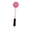 thumbnail image 4 of Esponja de baño de silicona con cerdas suaves y cuerpo ergonómico de doble cara y compacto. rosa, 4 of 9
