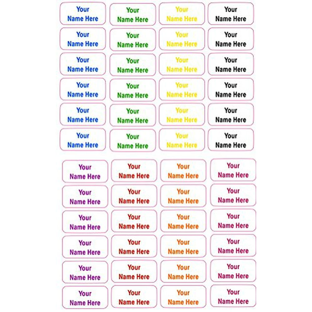 Waterproof Stick On Clothing Labels, Camp Labels, Personalized with