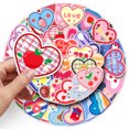 thumbnail image 4 of 50 pegatinas para el día de San Valentín, pegatinas con forma de corazón de diseño divertido, pegatinas lindas de amor, pegatinas de vinilo impermeables para botella de agua, 4 of 5