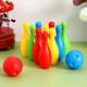 thumbnail image 4 of 1 juego de bolos divertido mini juego de bolos deportivo Juego educativo de juguete para niños, bebés y niños (botellas de 11 cm de alto), 4 of 6