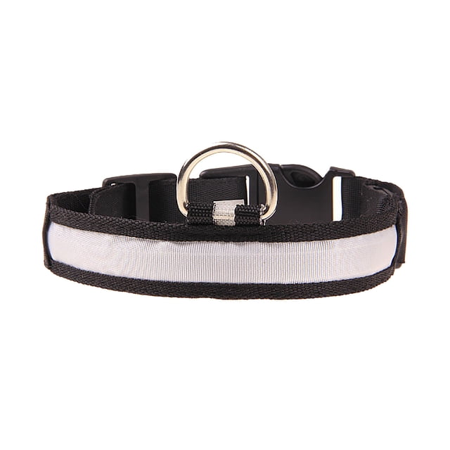 BKER Pet Glowing Collar LED Light Necklace Dog Lighted Up Colorful Collar For Small Large Medium Dogs