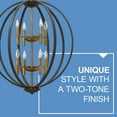 thumbnail image 5 of 3468SB Hinkley Lighting Euclid - 8 Light Large 2-Tier Orb Foyer in Transitional-Modern Style - 28.25 Inches Wide by 33 Inches High-Spanish Bronze, 5 of 15