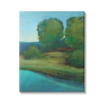 Stupell Industries Vivid River Forest Scenery Painting Gallery Wrapped Canvas Print Wall Art, Design by Stacy D'Aguiar