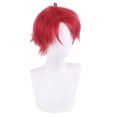 thumbnail image 2 of Peluca para cosplay Wonders Eggs Prioritys Momoe Sawaki Anime Red, 2 of 4