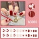 thumbnail image 1 of Uñas postizas para San Valentín, uñas acrílicas cortas y brillantes, uñas de corazón, uñas postizas artificiales, 24 uñas postizas., 1 of 6