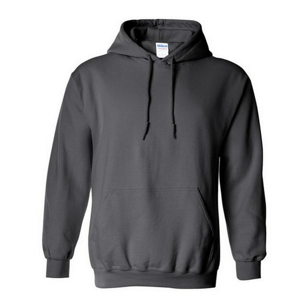 Gildan - Sudadera con capucha de combinación de tejidos Unisex (Carbón)